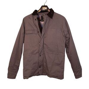 Mountain and Isles Fine Corduroy Quilted Lined Barn Coat Gray Black M